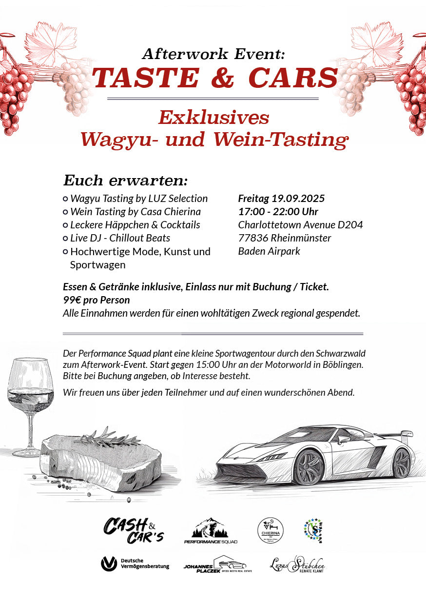 Afterwork: Taste & Cars